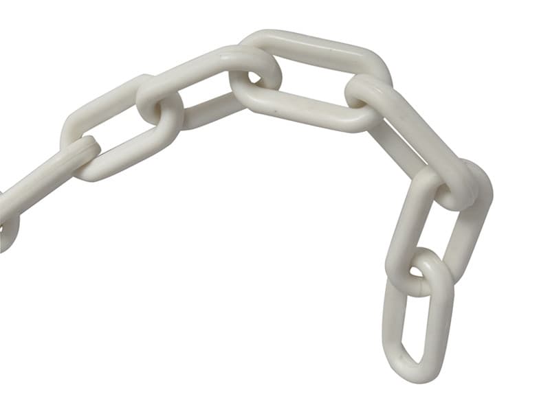 Faithfull Plastic Chain 8Mm X 12.5M White