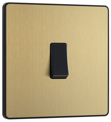 Nexus Metal Brushed Steel Single Round Pin Switched 15A Socket NBS99W-01