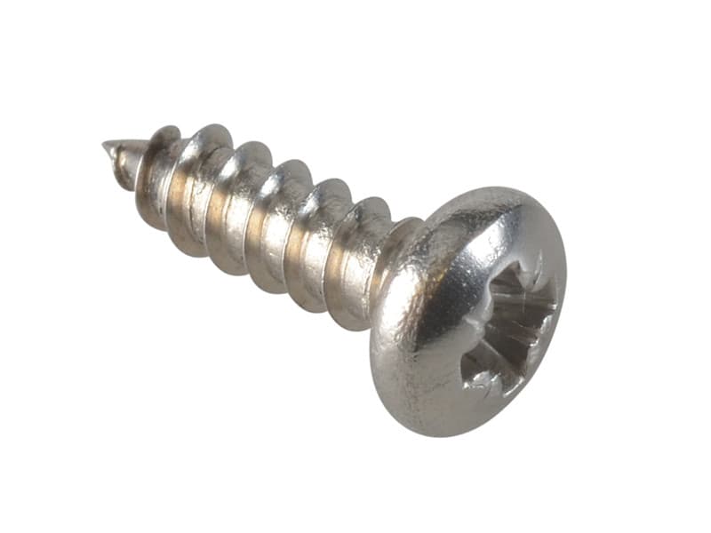Forgefix FPSTPP384SS Self-Tapping Screw Pozi Compatible Pan Head Ss 3/8In X 4 Forgepack 80