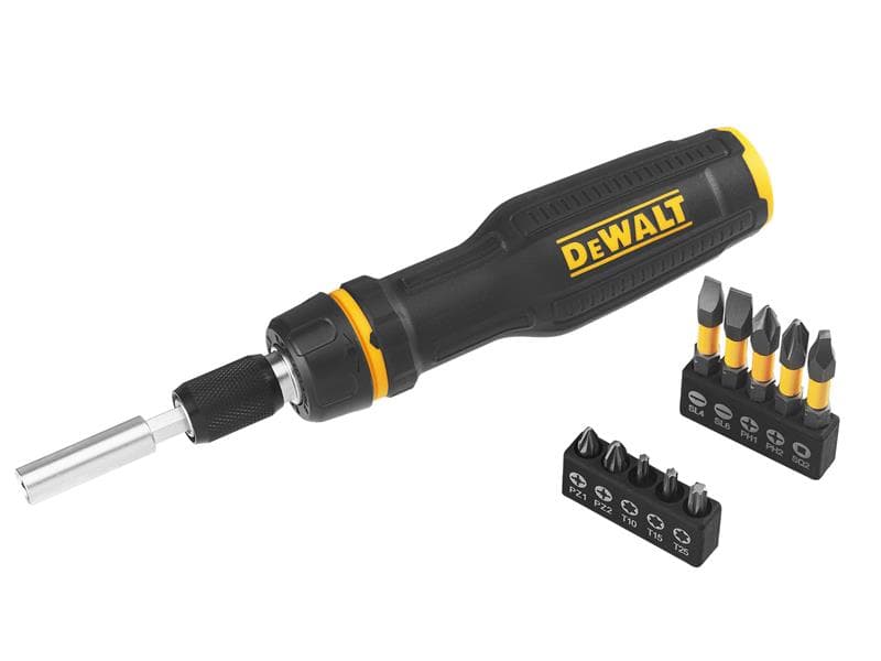 Dewalt Hand Tools DWHT68001-0 Full Fit Telescoping Multi-Bit Ratcheting Screwdriver + 10 Bits