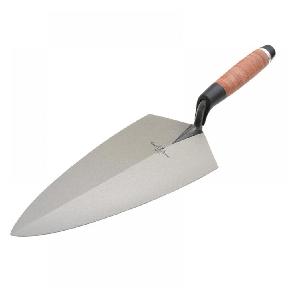Marshalltown M1911L 19L Philadelphia Pattern Brick Trowel Leather Handle 11In