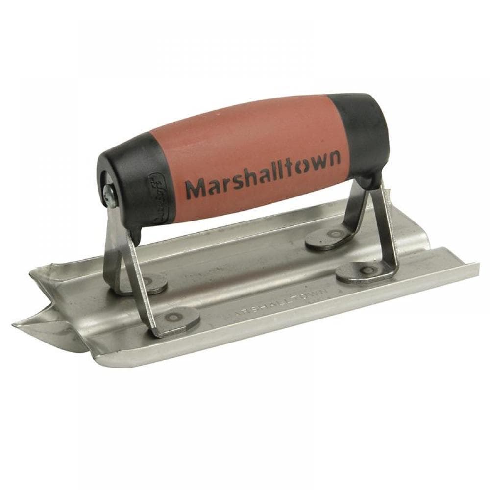 Marshalltown M180D M180D Stainless Steel Groover Trowel Durasoft® Handle 6 X 3In