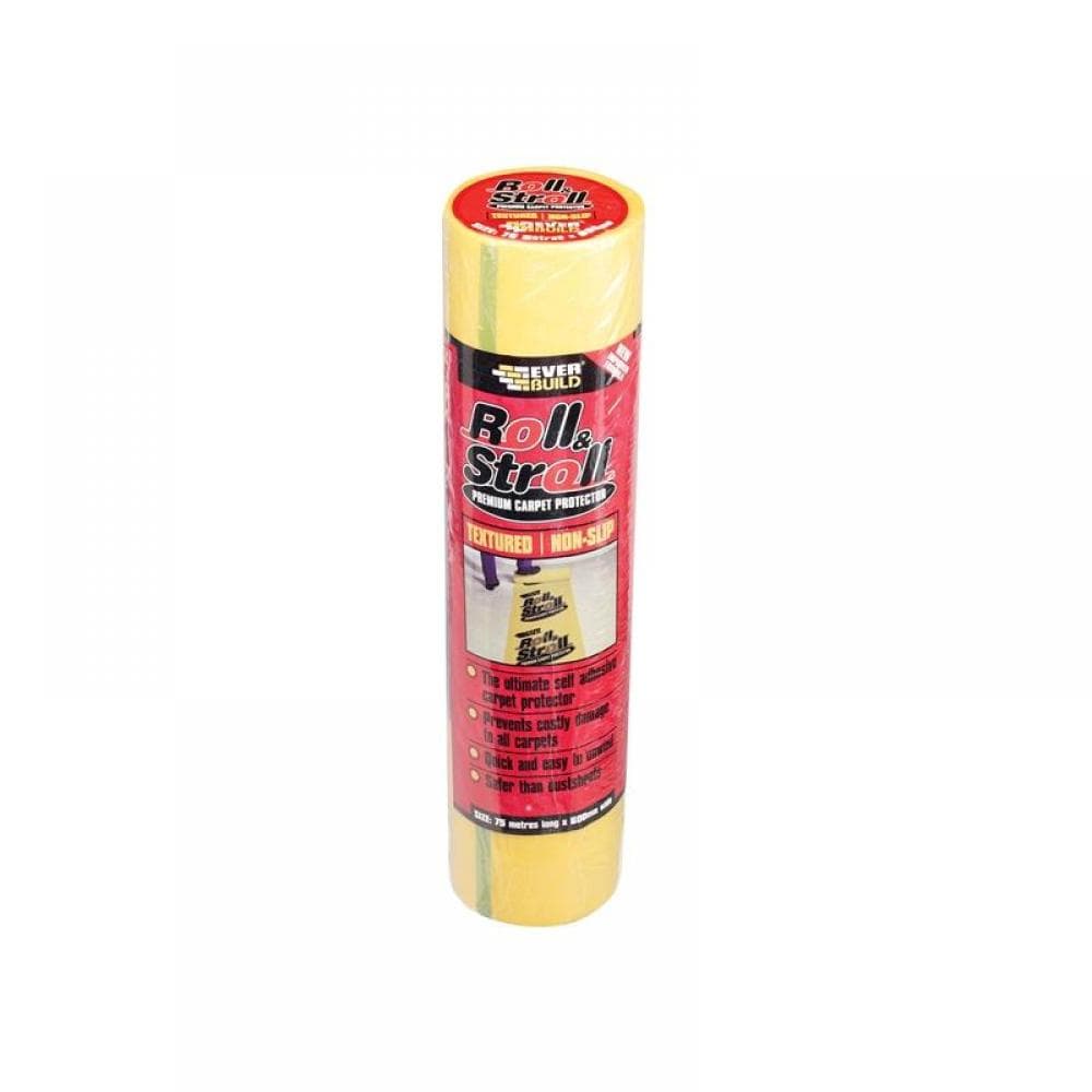 Everbuild Sika 484868 Roll & Stroll Textured Non-Slip Carpet Protector 600Mm X 75M