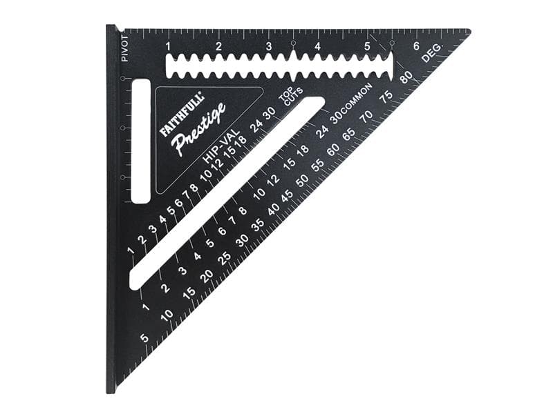 Faithfull 744210 Prestige Quick Square Black Aluminium 178Mm (7In)