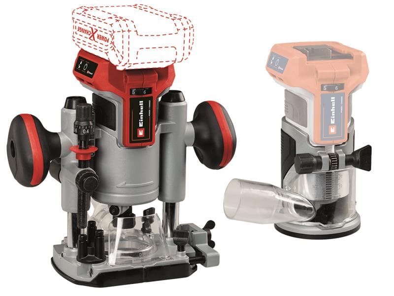 Einhell 4350410 Tp-Ro 18 Set Li Bl-Solo Power X-Change Router/Palm Router 18V Bare Unit