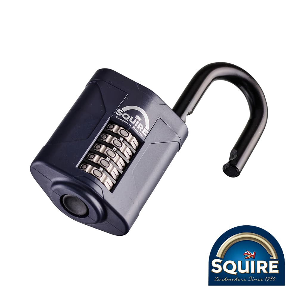 Squire SQR701623 Combination Padlock - Steel Open Shackle - Cp60 60Mm Blister Pack 1