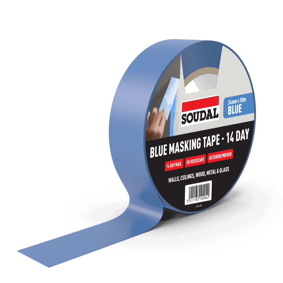 Soudal Blue Masking Tape - 14 Day Outdoor Blue 24Mm X 50M 167114