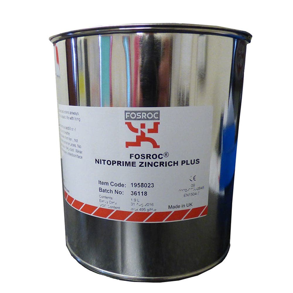 Fosroc Nitoprime Zincrich Plus Protective Coating - 800ml