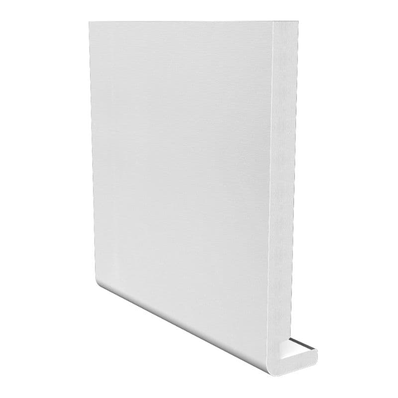 175mm White Woodgrain Fascia Board - 18mm x 5mtr - Pack of 2