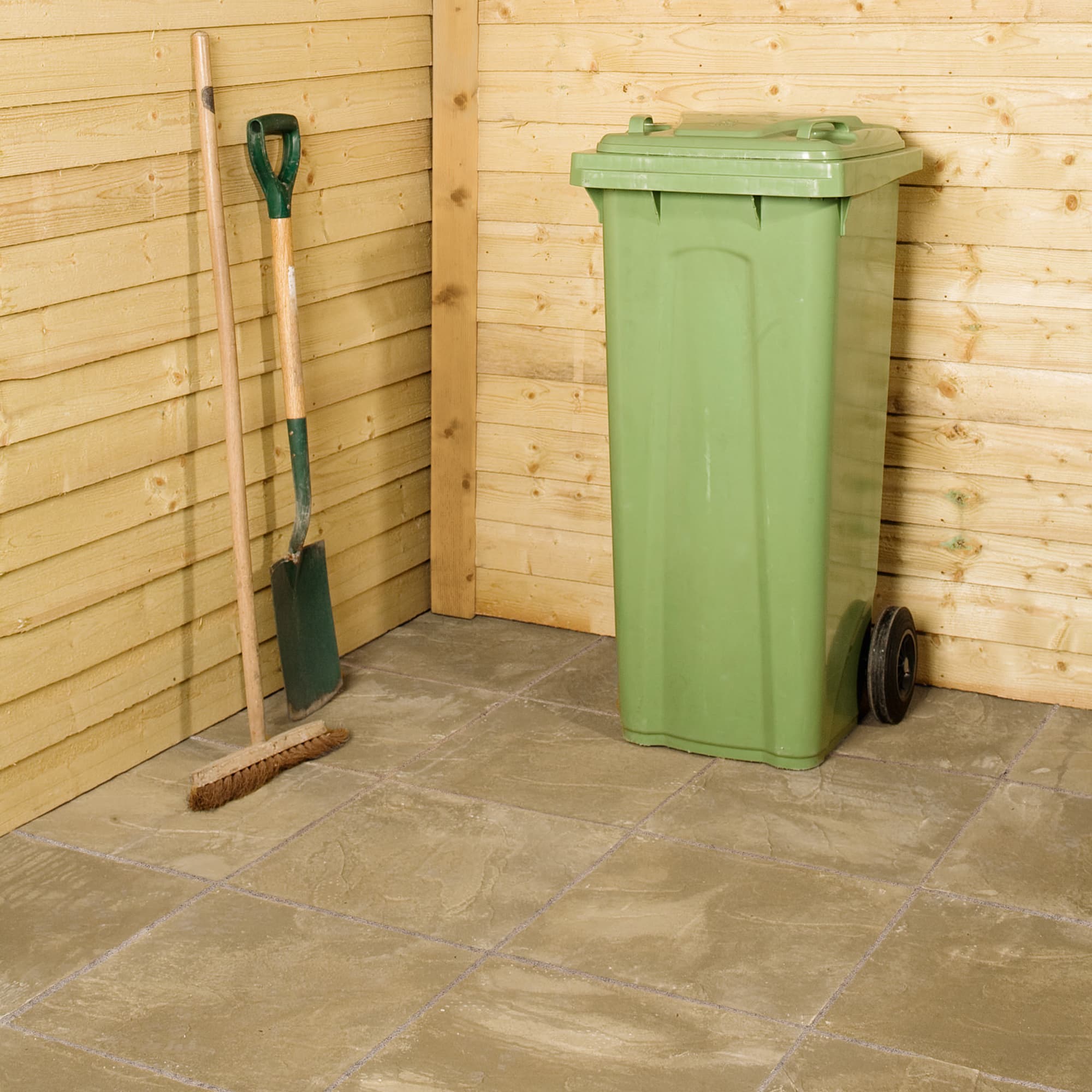 Marshalls Buff Concrete Pendle Versatile Garden Paving Slab, 450x450x32mm