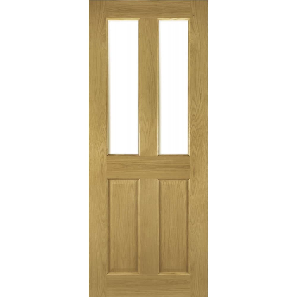 Deanta Bury Prefinished Oak Bevelled Glaze Door 2040mm x 726mm x 40mm