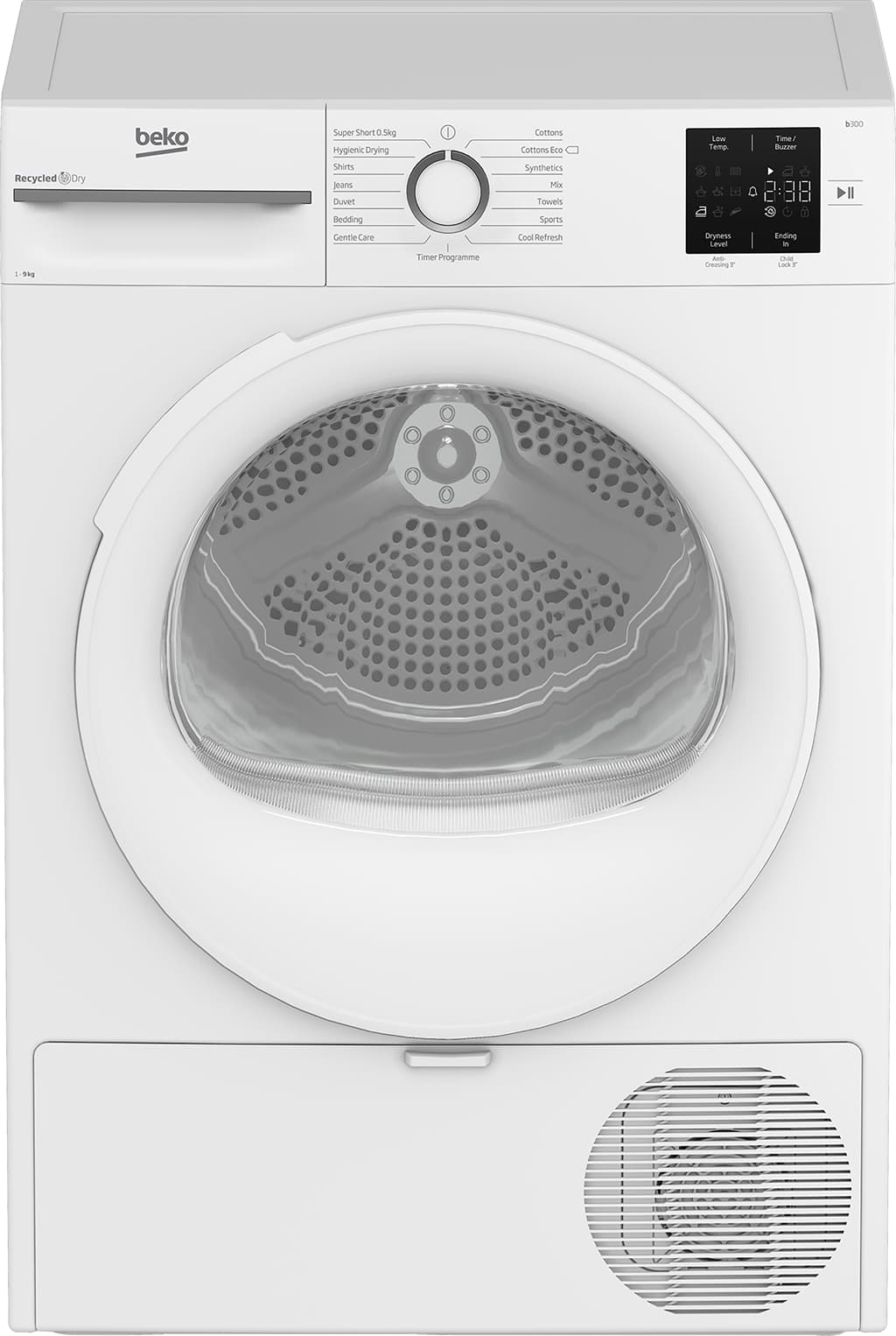 Beko 9kg Heat Pump Tumble Dryer White - BM3T3922W