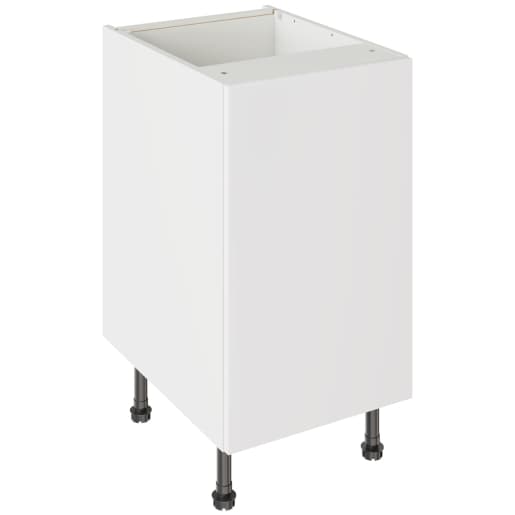 Flatpack 450 Base Kitchen Cabinet Slab Supermatt White
