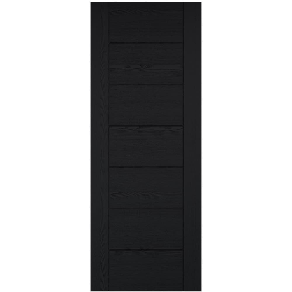 Lpd Laminate Black Linear 7 Panel Internal Door 1981 x 838 x 44mm