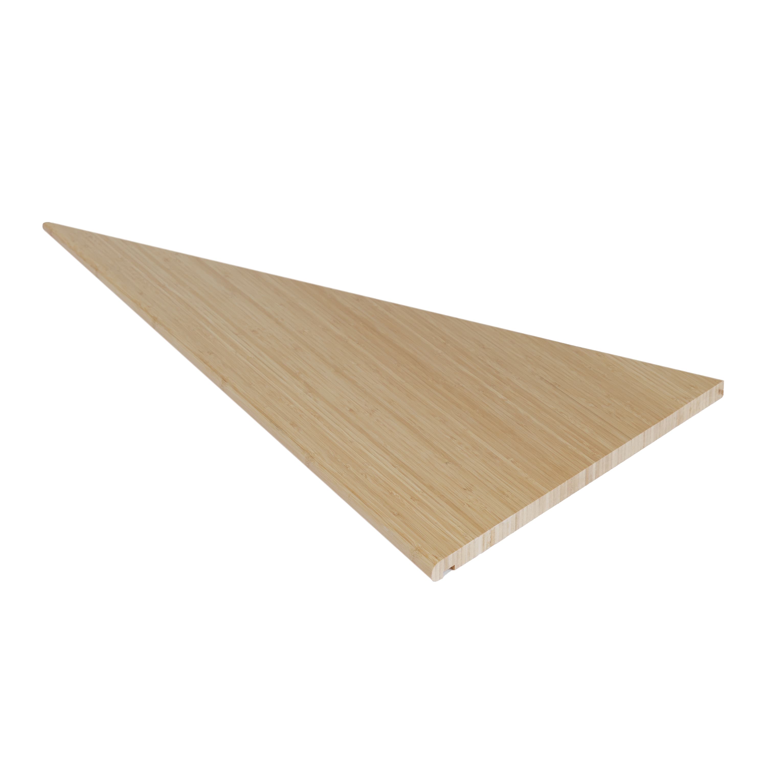 Flair Stairs 21mm Winder Tread 3 Lh - Bamboo Light