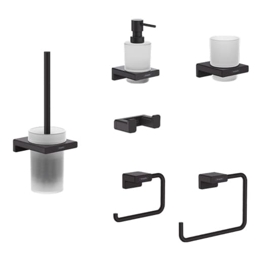 Hansgrohe Bundle AddStoris master bathroom pack - Matt Black - 88102332