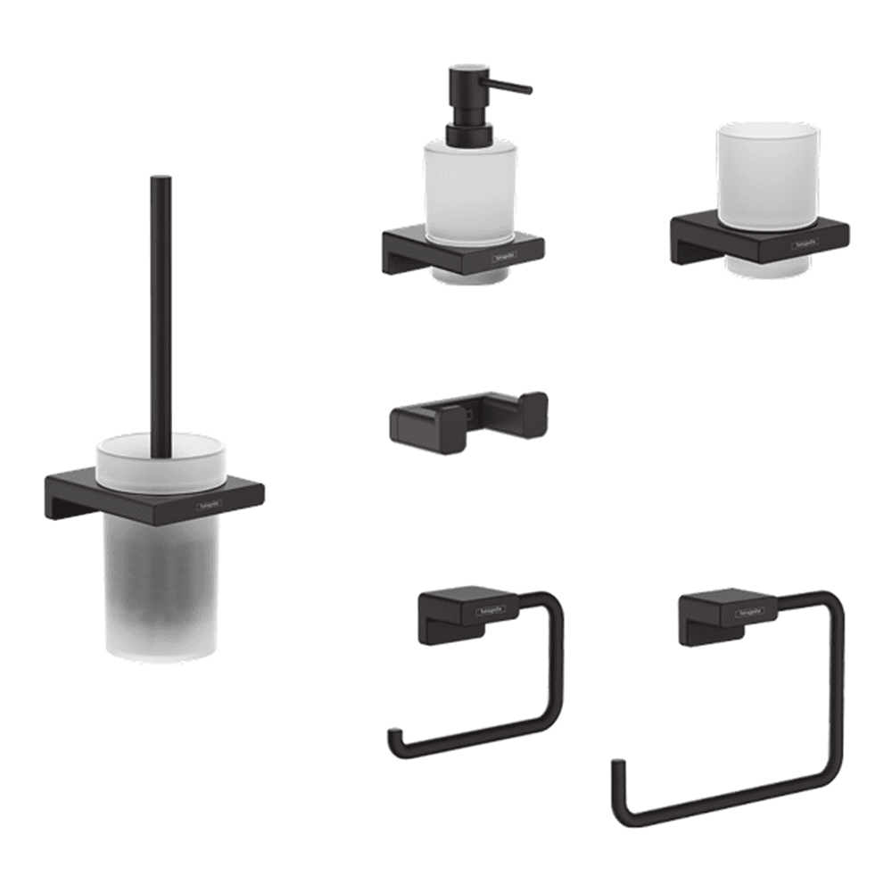 Hansgrohe Bundle AddStoris master bathroom pack - Matt Black - 88102332