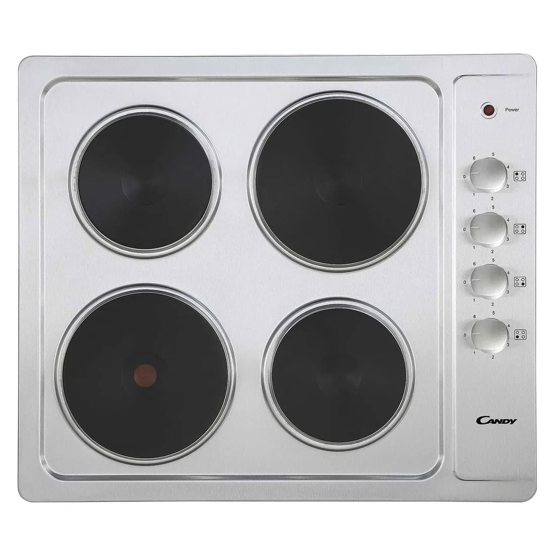 Candy 60Cm Electric Hob Solid Plate Cle64Kx