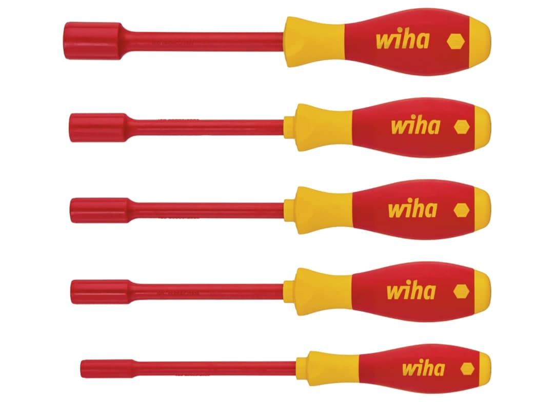 Wiha SoftFinish® electric Hex Nut Driver Set, 5 Piece 29466