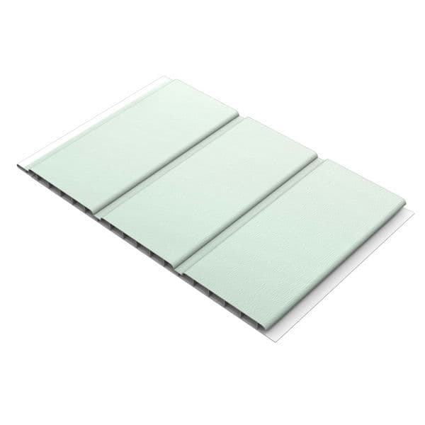 300mm Agate Grey Woodgrain Hollow Soffit Board - 10mm x 5mtr