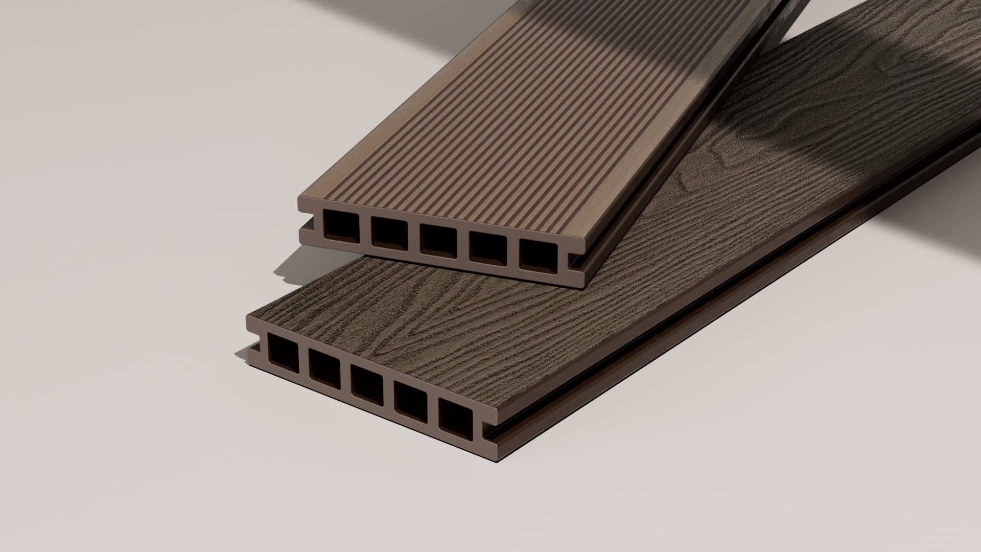 2.4m Walnut – Brown Composite Decking – HR Dek 140
