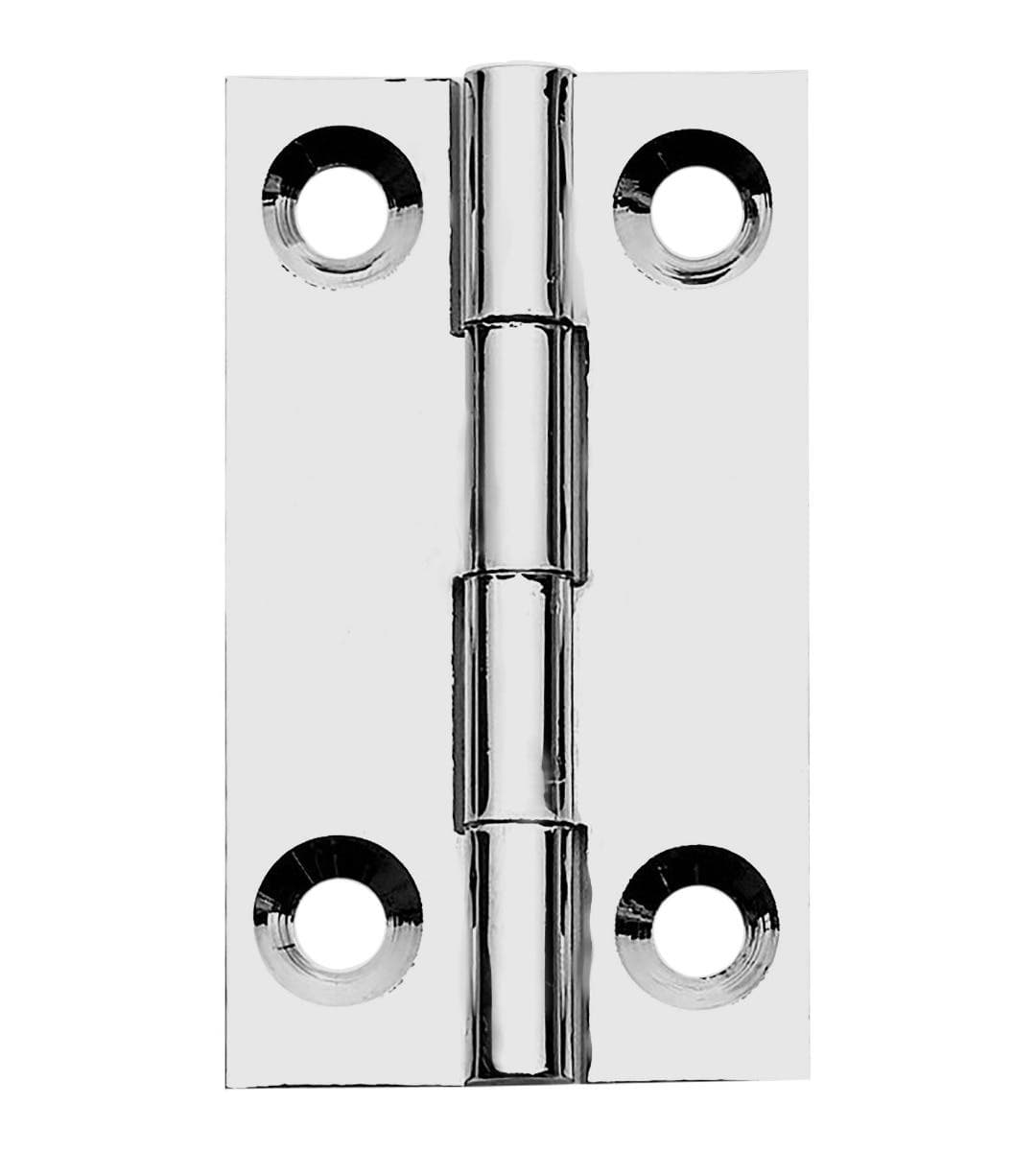 Solid Drawn Butt Hinge - 38x22mm - Polished Chrome- Pair - Hardware Solutions