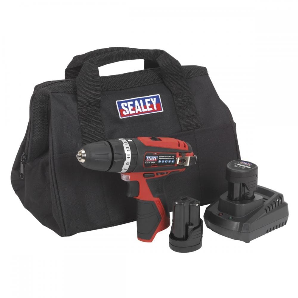 Sealey CP1201KIT Combi Drill Kit Ø10Mm 12V Sv12 Series - 2 Batteries