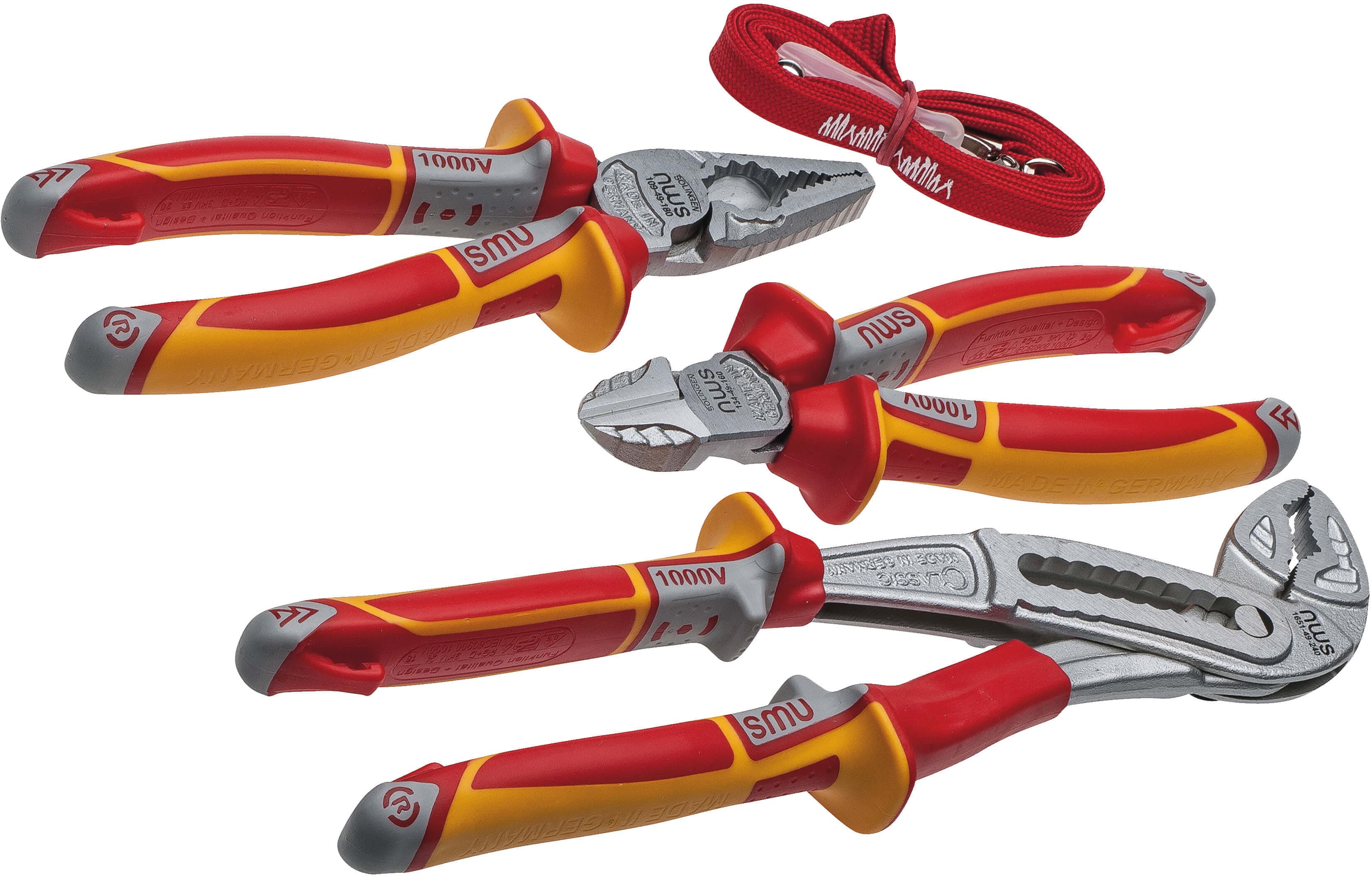 Nws 3 Pcs Vde Side Cutter Combi & Waterpump Plier Set N774