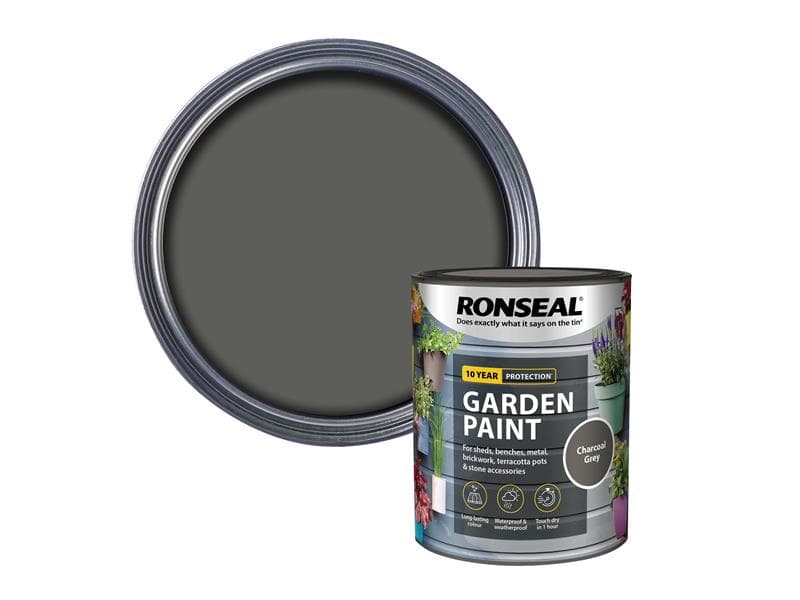 Ronseal 38263 Garden Paint Charcoal Grey 750Ml