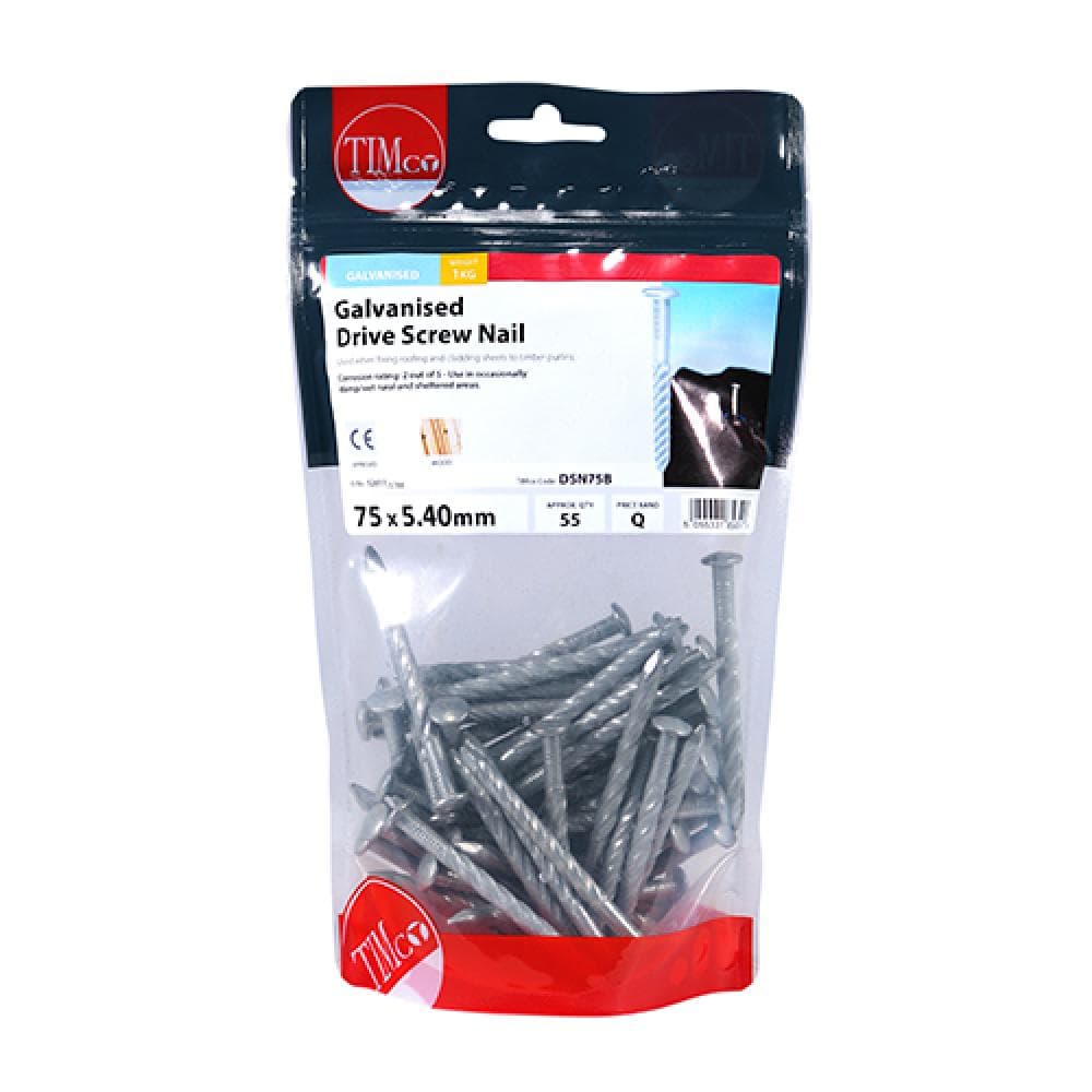 Timco DSN75B Drive Screws - Galvanised 75 X 5.40