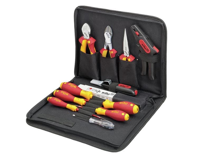 Wiha 36389 Electrician Tool Set 13 Piece