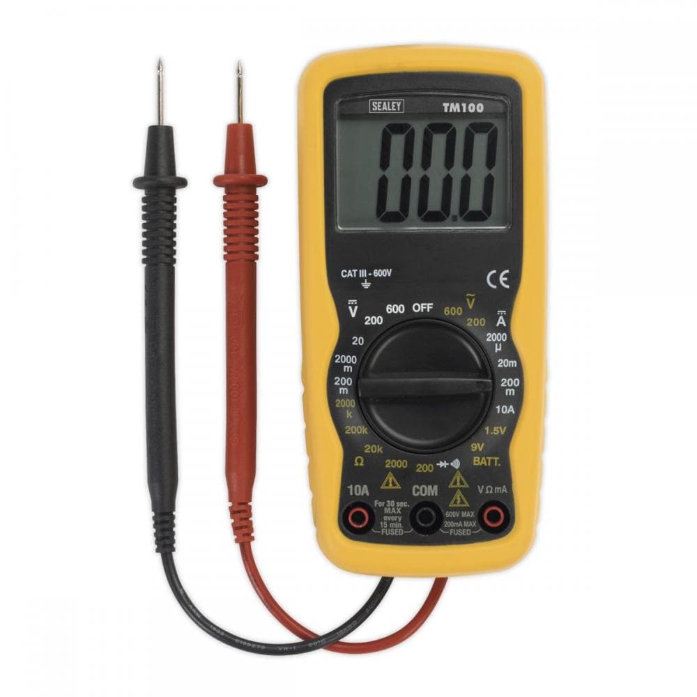 Sealey TM100 Professional Digital Multimeter - 6-Function
