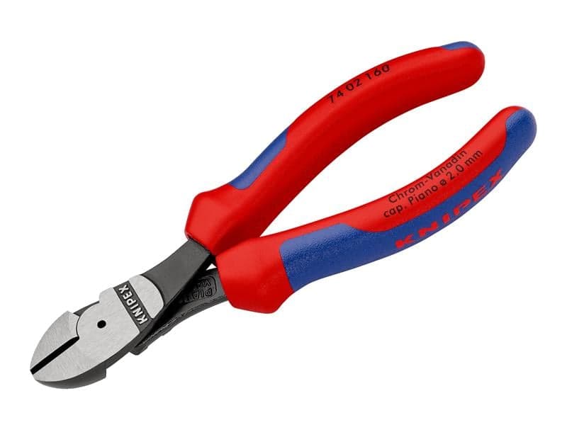 Knipex 74 02 160 SB High Leverage Diagonal Cutters Multi-Component Grip 160Mm