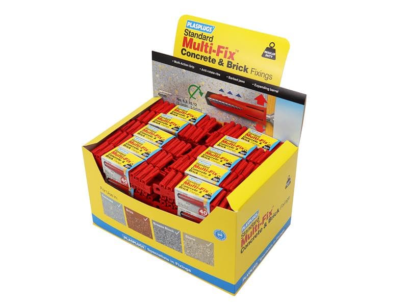 Plasplugs GP600 Gp600 General-Purpose Fixings (50 Packs X 40 Plugs)