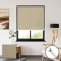Seclusion Cream 230vac Electric Privacy Roller Blinds Polyester