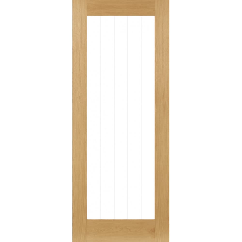 Deanta Ely Prefinished Oak Glazed 1 Lite Full 1981mm x 686mm x 35mm