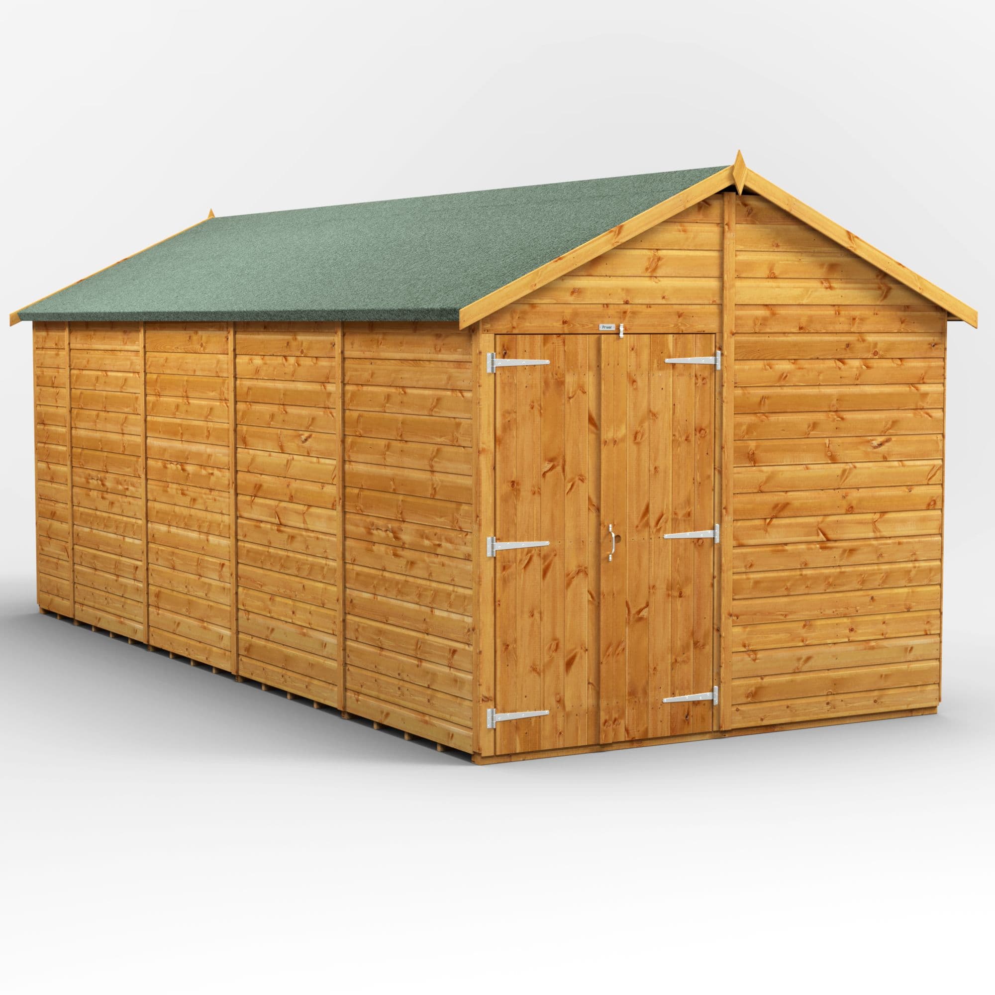 18 x 8 Power Windowless Apex Double Doors