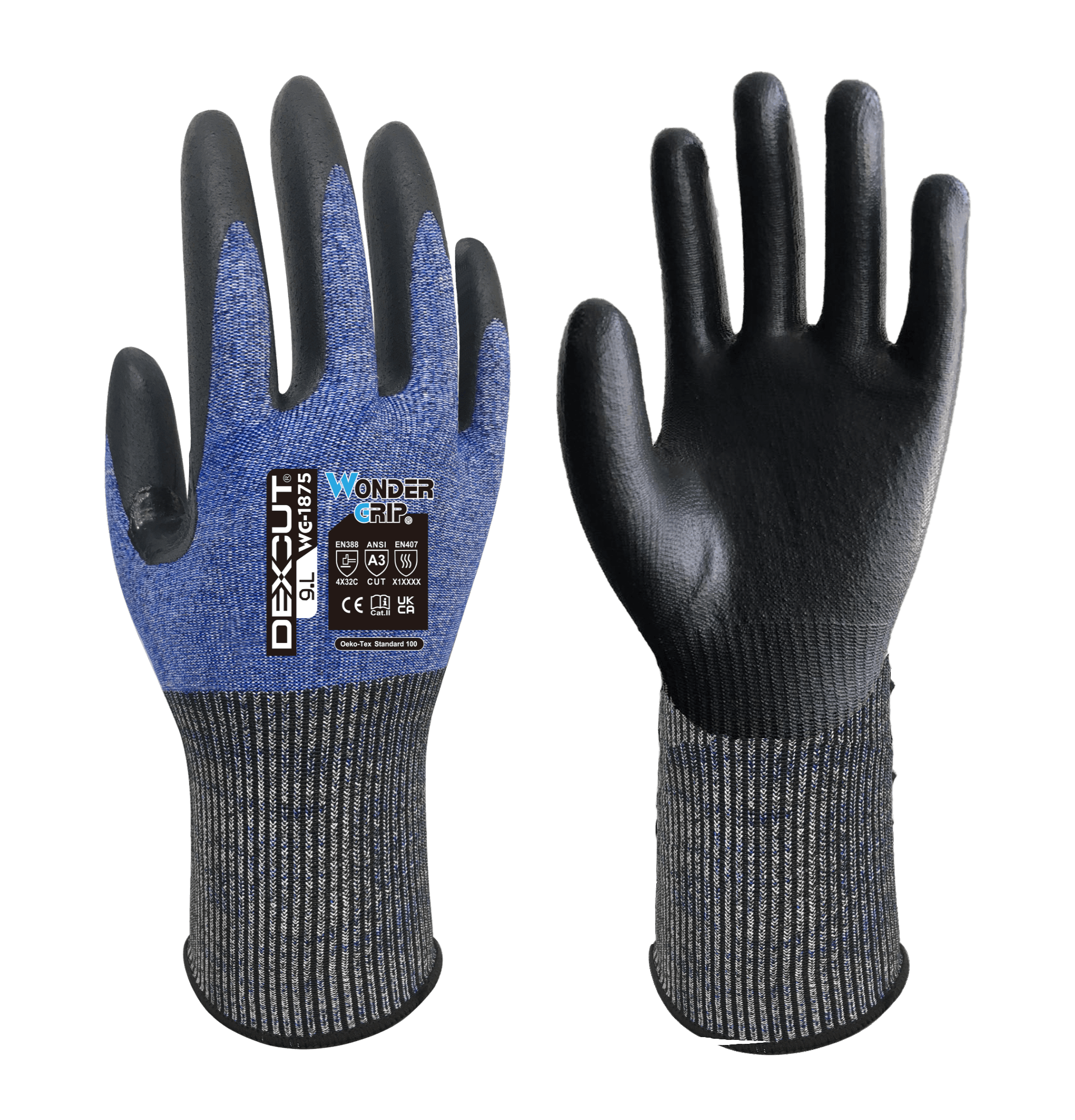 Wonder Grip WG-1875 Dexcut Gloves Size 10 (XL)