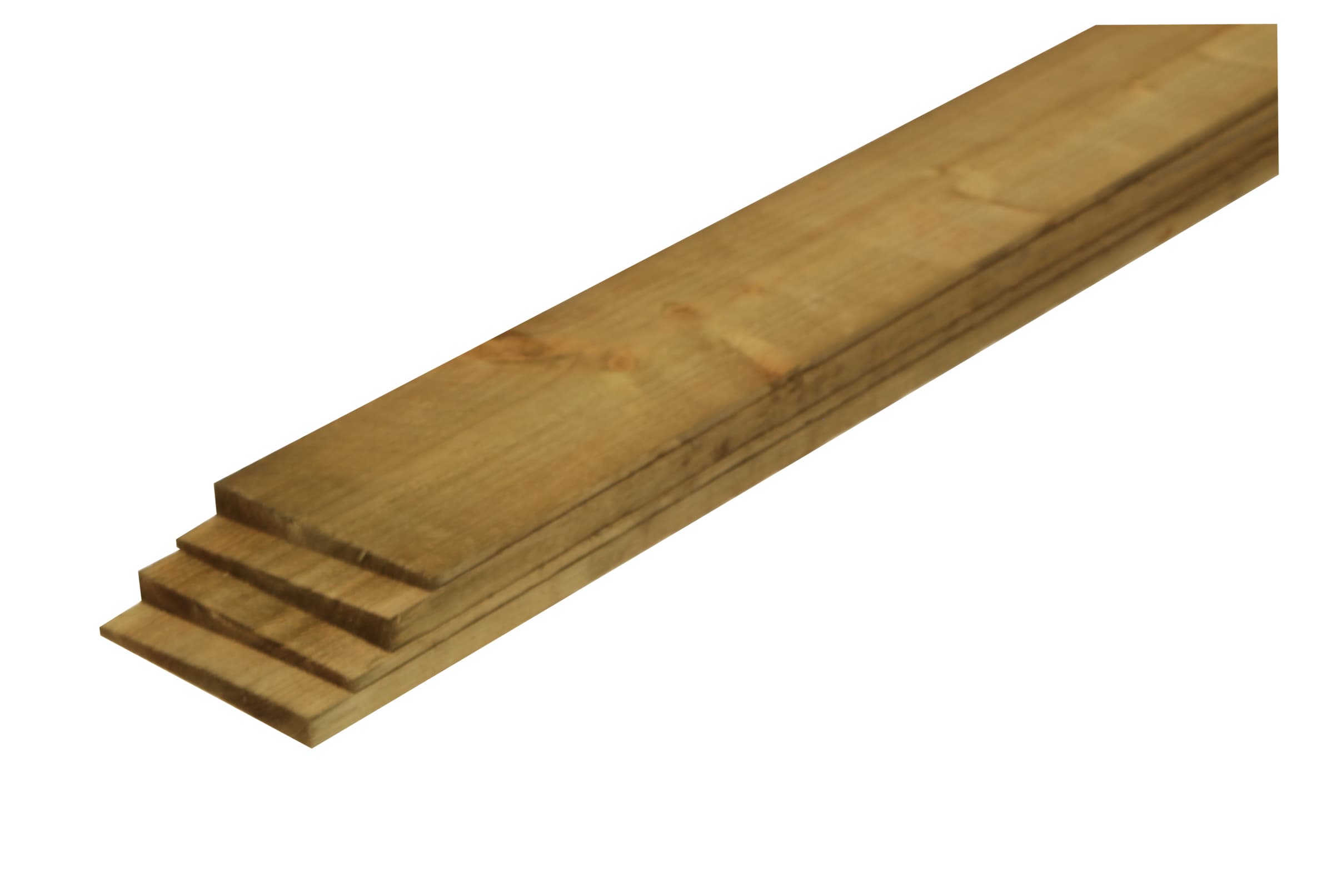 ECC Timber Products Ecc Timber Green Treated Featheredge Board, 2EX, 22 x 150mm x 1.8m