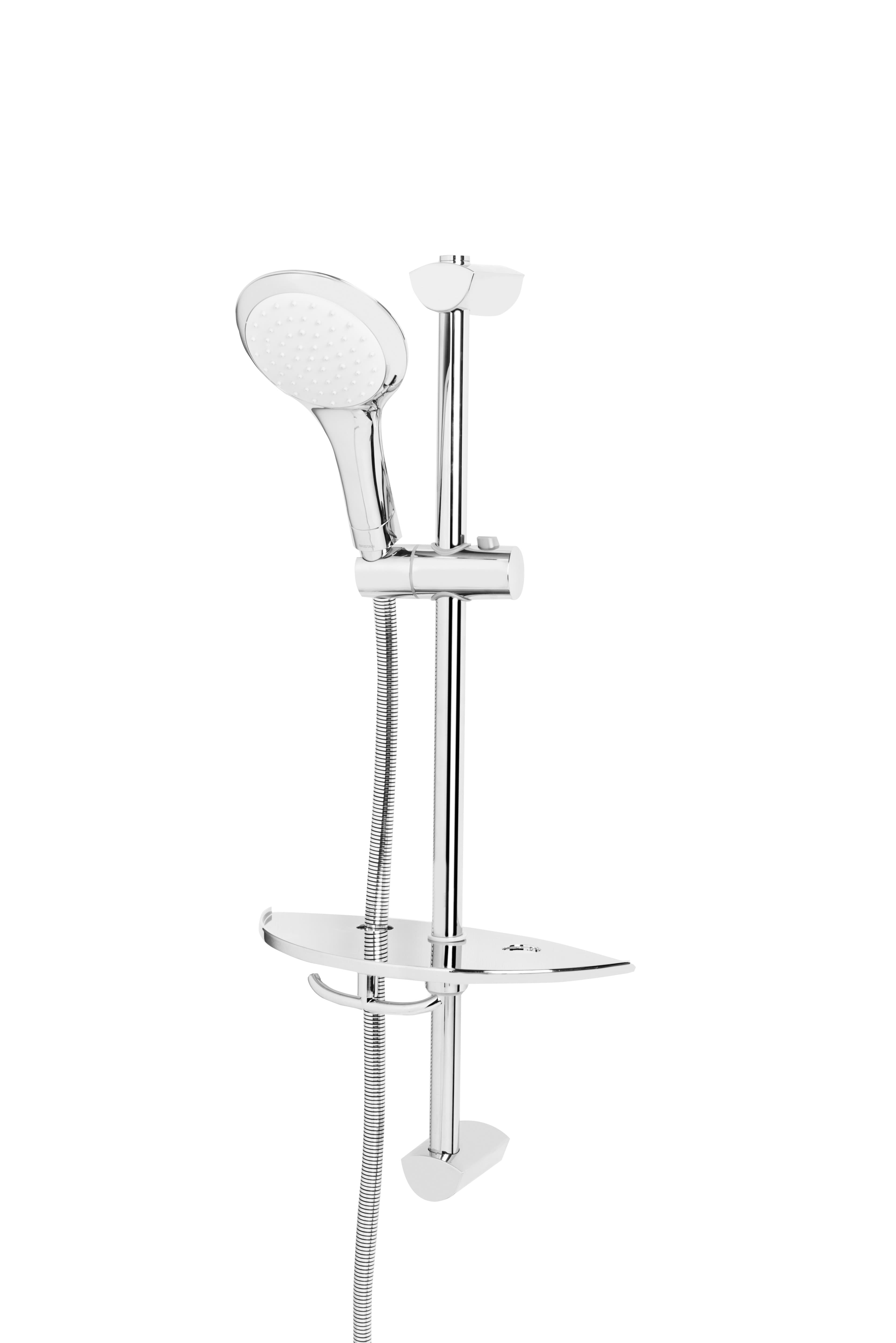 Bristan EV KIT-EFB C Economy Single Function Slide Bar Shower Kit Chrome