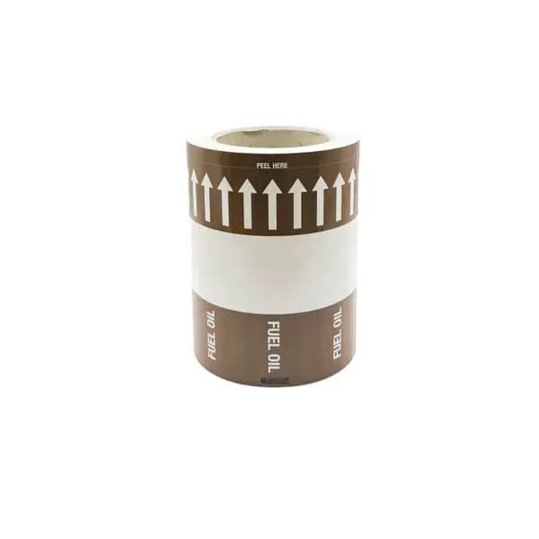 Pipemark 150mm x 33m Pipeline Identification and Flow Direction Self Adhesive Label (Roll) Indoor