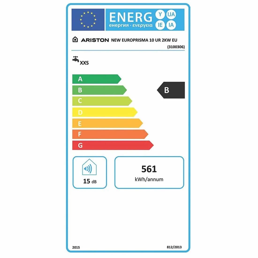 Ariston Electric Water Heater 10L 2Kw U/Sink Andris Lux Erp