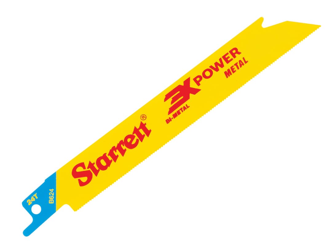 Starrett B624-5 Bi-Metal Reciprocating Blade, Metal Straight 152mm 24 TPI (Pack 5) B624-5