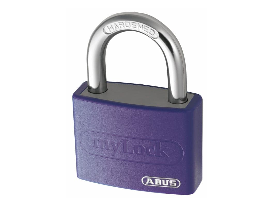 ABUS Mechanical T65AL/40mm My Lock Aluminium Padlock Violet Keyed Alike 6401 10049937-01