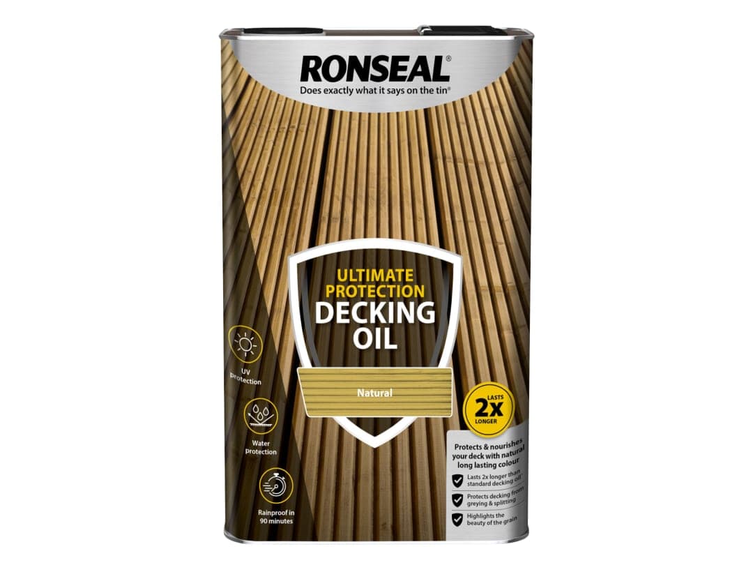 Ronseal Ultimate Protection Decking Oil Natural 5 litre 37297