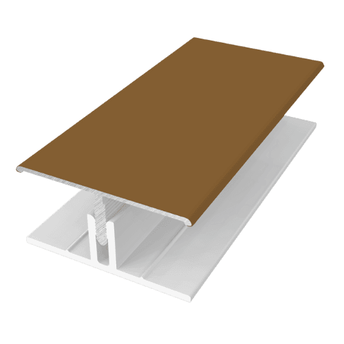 Naturale Cladding Two-Part Aluminium H Trim - 3mtr For Malted Oak - Pack of 2
