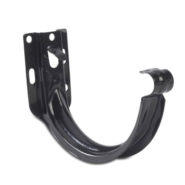 Steel Gutter Fascia Bracket - 135mm Black