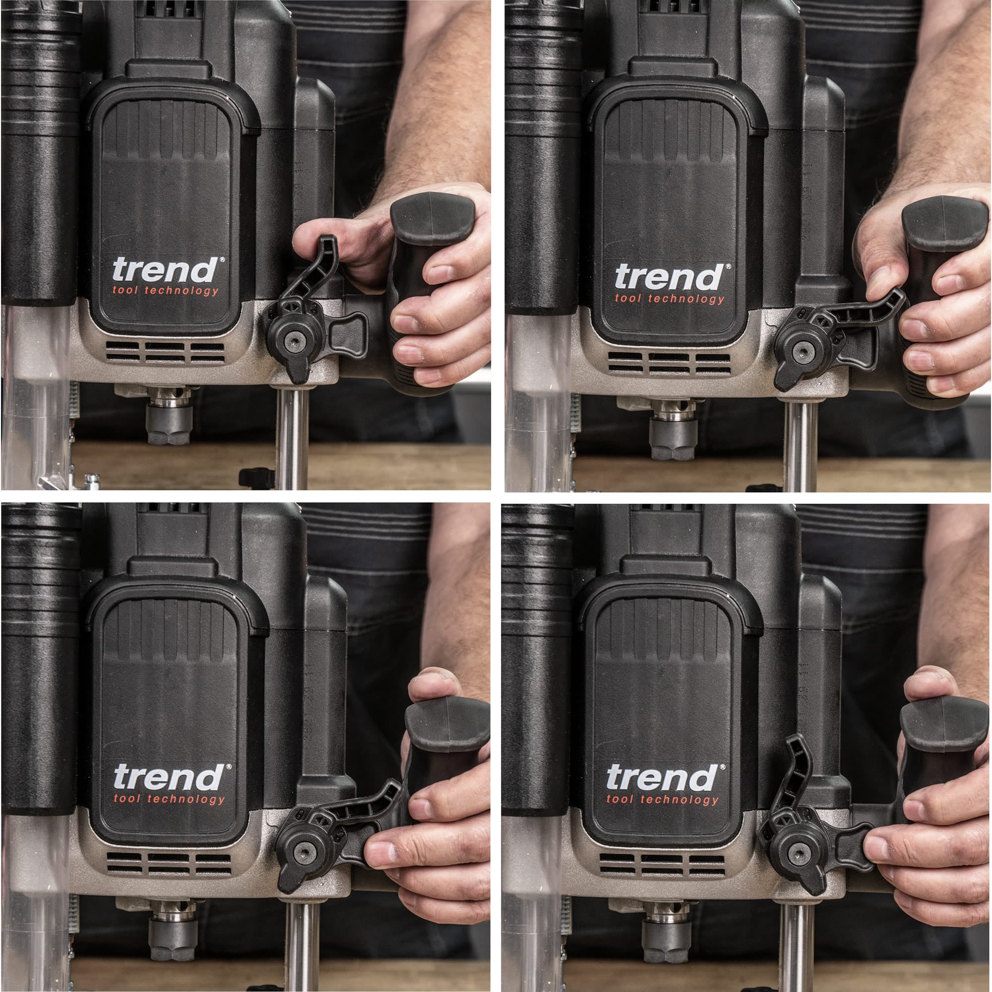 Trend 2300W 1/2in Dual-Mode Plunge Router 240V Uk Pk 1 T14EK