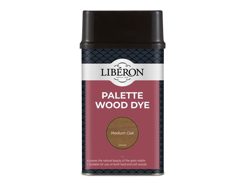 Liberon 126745 Palette Wood Dye Medium Oak 500Ml