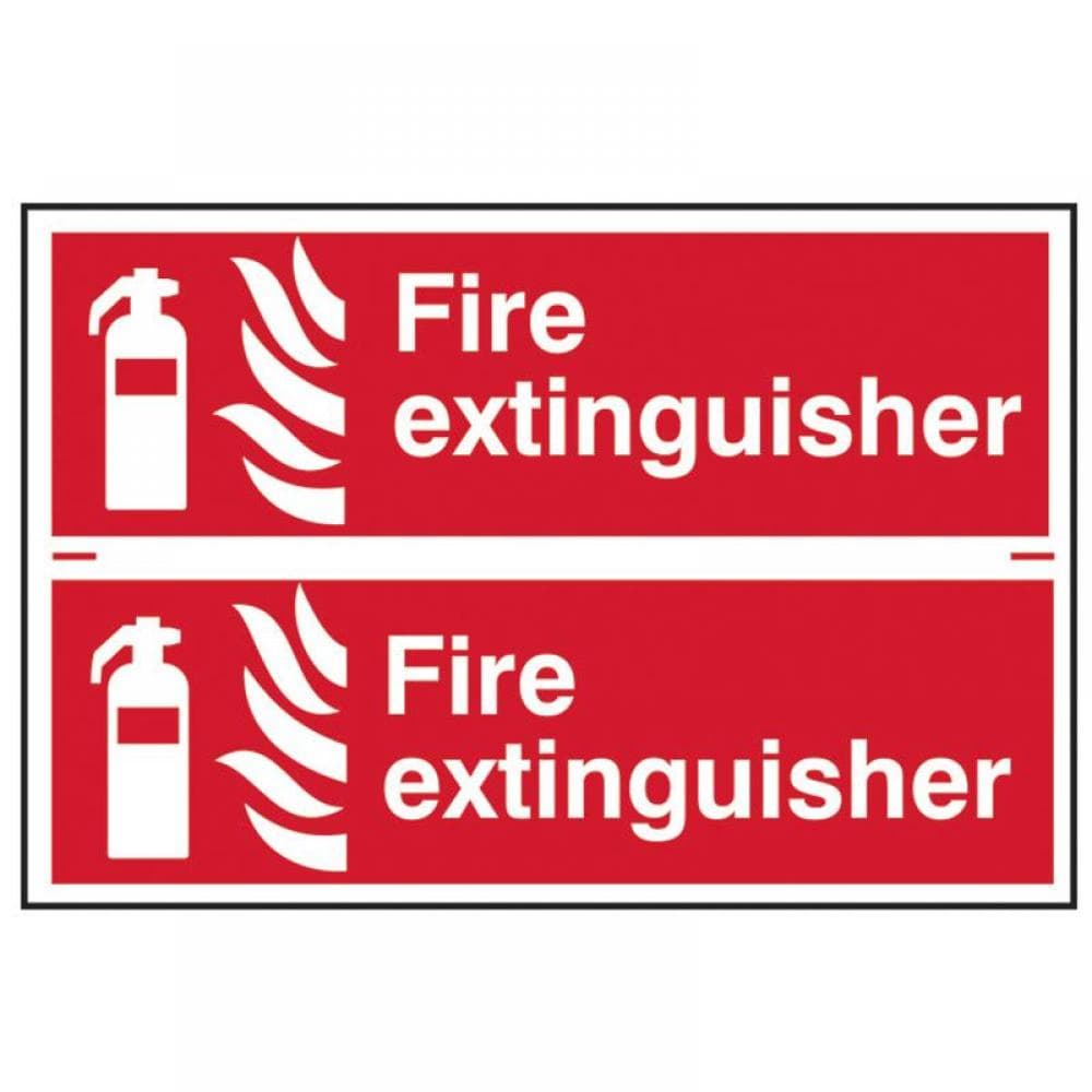 Scan 1351 Fire Extinguisher - 2 Pvc Signs 300 X 100Mm